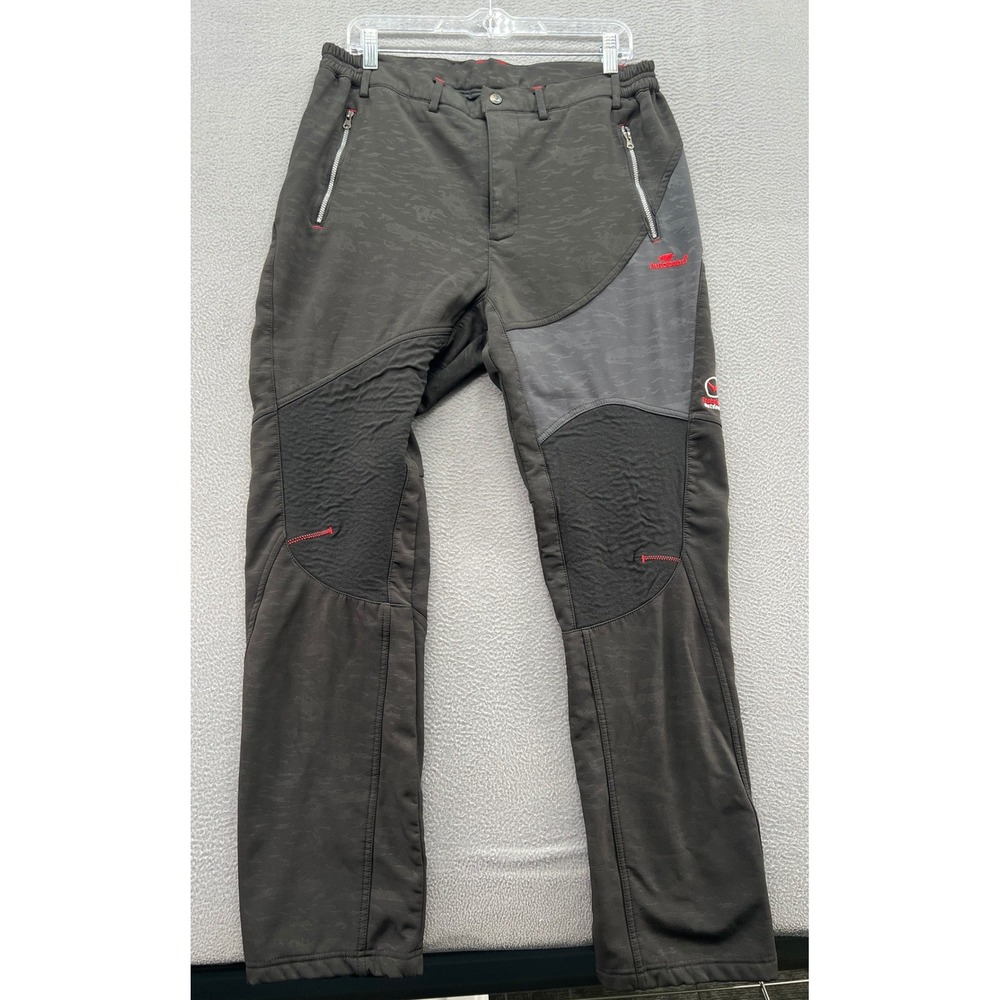 Autobahn Technical Outdoor Pants Mens 36x29 Black Camo Hiking Reinforced Knee